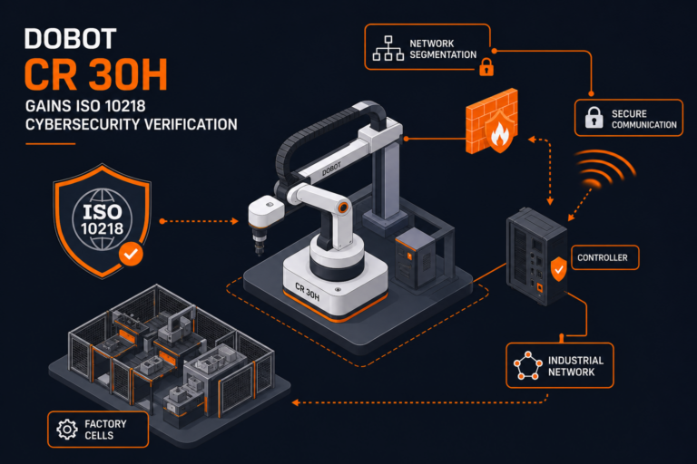 Dobot CR 30H Gains ISO 10218 Cybersecurity Verification