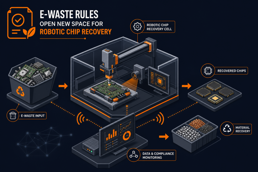 Le regole sui rifiuti elettronici aprono nuovi spazi per il recupero robotico dei chip
