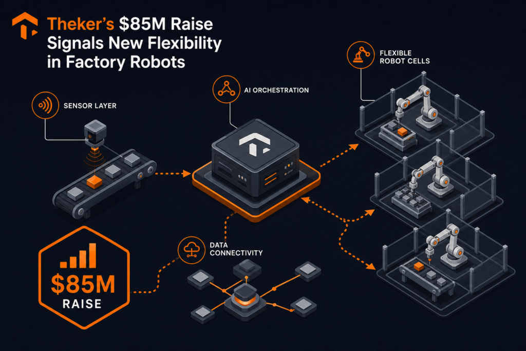 Theker’s $85M Raise Signals New Flexibility in Factory Robots