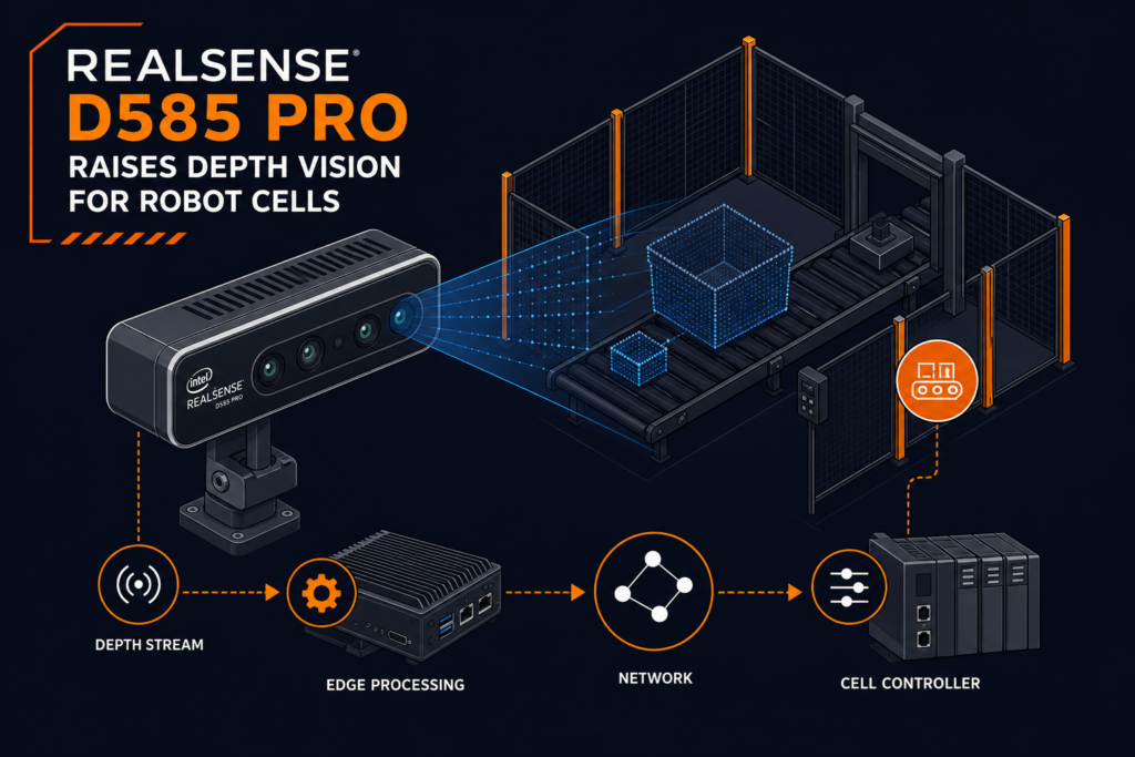 RealSense D585 Pro Raises Depth Vision for Robot Cells