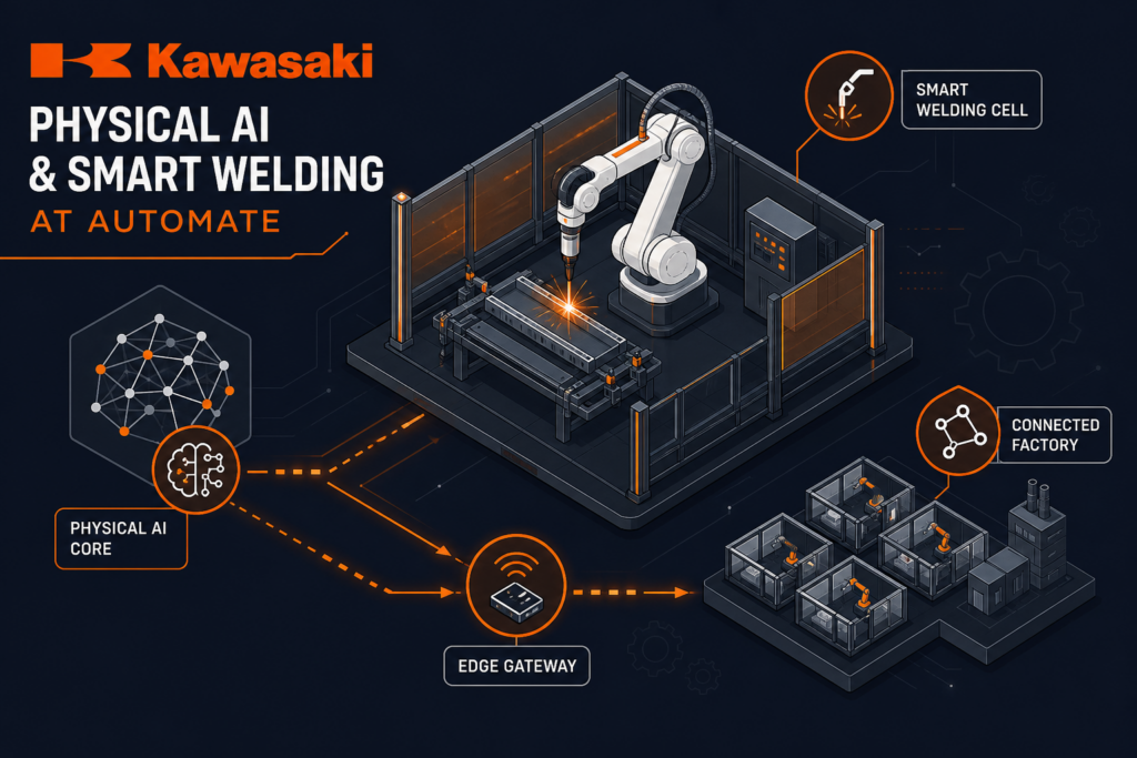 Kawasaki Highlights Physical AI and Smart Welding at Automate