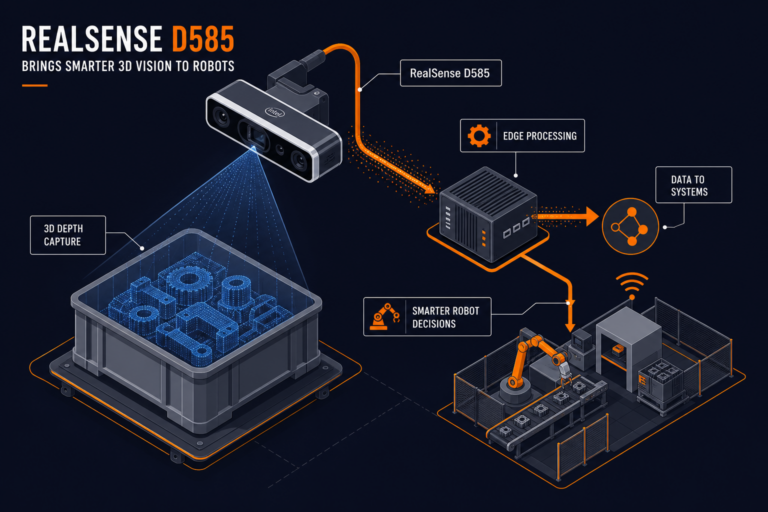 RealSense D585 Brings Smarter 3D Vision to Robots