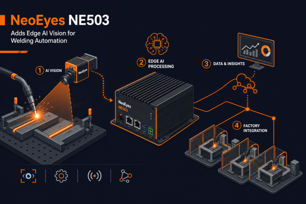 NeoEyes NE503 fügt Edge AI Vision für Schweißautomatisierung hinzu