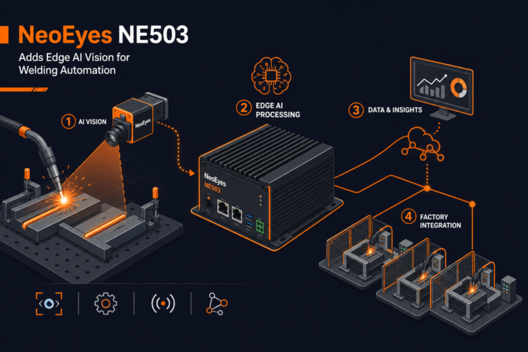 NeoEyes NE503 Ajoute une Vision AI Edge pour l&rsquo;Automatisation du Soudage